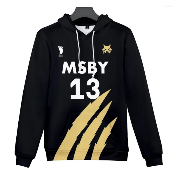 Herren Hoodies MSBy Anime Hoodie Männer/Frauen Sweatshirt Harajuku Cosplay Bnha Boy/Mädchen Streetwear Volleyball Tooru Pullovers Sudaderas