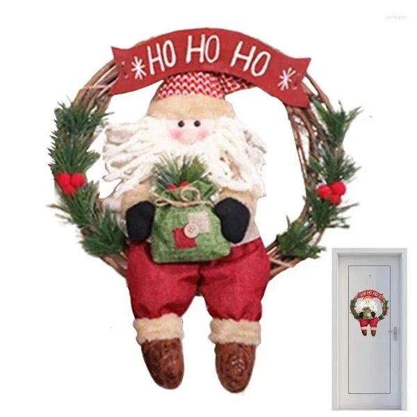 Dekorative Blumen künstliche Weihnachtskränze Home Decor Winterkranz Doll Design schaffen eine Stimmung für Baumregal