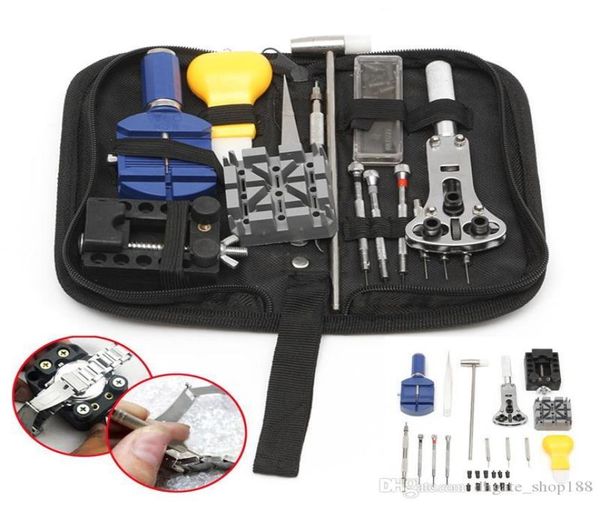 Profissional 20 PCs Watch Repair Tools Kit Conjunto com as ferramentas de relógio de caixa se aplicam ao problema geral do relógio para Watchmaker7635083