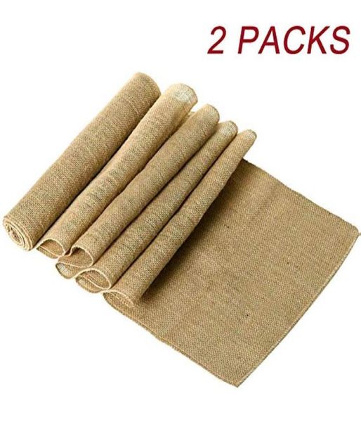 35 cm x 10m Burla dell'Assia Decorazioni per matrimoni rustica decorazione Burlap Vintage Craft Burlap Table Runner Roll Roll Vintage Jute6722921