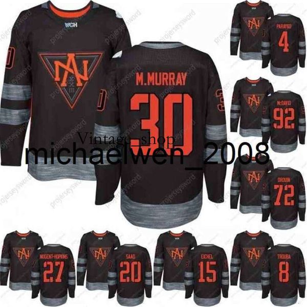 Vin Weng Copa do Hóquei Jersey da equipe norte-americana M.Murray Mackinnon Nugent-Hopkins Monahan Saad Eichel Couturier Custom Hockey Jerseys