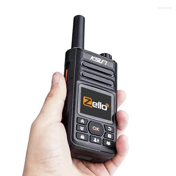 Walkie Talkie ZL18 Android 4G LTE POC Globales Netzwerk Zwei -Wege -Radio 100 km 1000 km 5000 km Paar Langstrecken -Zello Pwalkie mit SIM -Karte