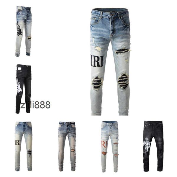 Designer stack jeans jeans jeans jeans europeo jean viola marchio pantalone maschile pieghevole pieghe
