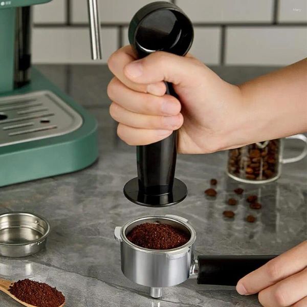 Kaffeeschaufel Tamping Löffel Dual-Funktionsschaufel-Manipulations-Set für Espressobohnen Langgang Griffpulver Hammerhalter messen