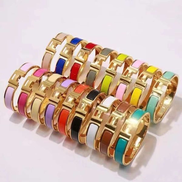 Высококачественный модный браслет из нержавеющей стали H Письмо H Дизайнерская ювелирная эмаль высококачественный браслет для женщин для женщин