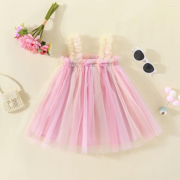 Mädchenkleider Baby Sommer Mode farbenfrohe Camisole Kleid Kinder Mädchen koreanische Version Strand Strand