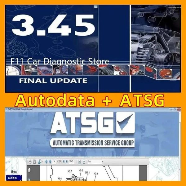 EST Versão Auto.data 3.45 e ATSG 2024 Software de reparo automático Instale Guia de vídeo Diagnóstico