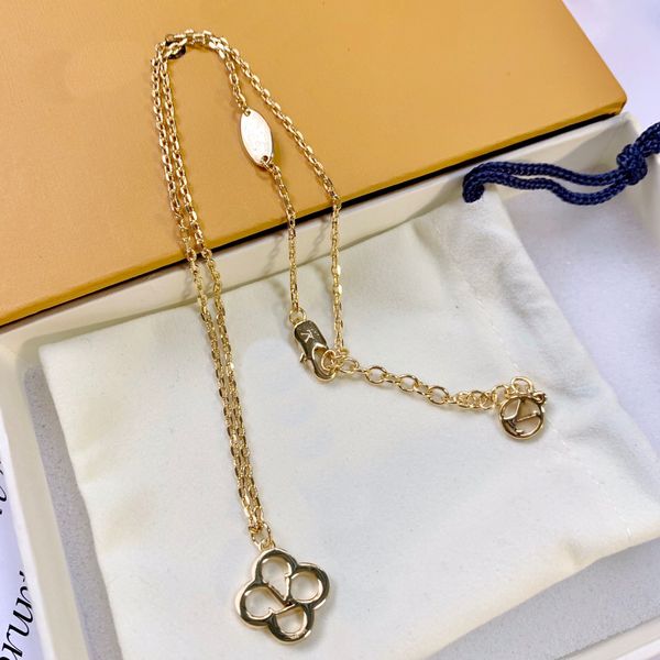 Heiße Halskette Counter Gold Material Design einzigartige Retro Avantgarde Halskette Schönheit Muss authentische Verpackung Halskette Schmuck Geschenk sein
