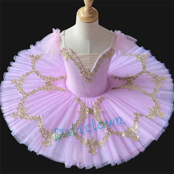 Balé profissional tutu girls meninas vestido de balé crianças adultos panquecas tutu bailarina princesa festa vestido de balé 240510