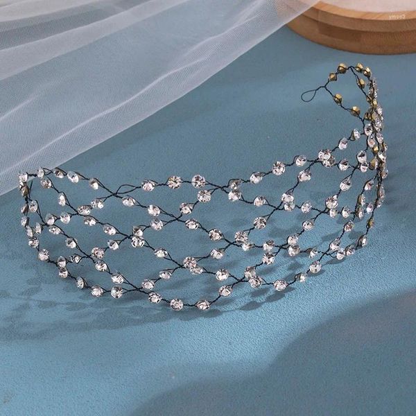 Haarclips Barock Trendy Stil Stirnband Strasshaarband Prinzessin Party Abschlussball Festzug Braut Hochzeitszubehör Schmuck Schmuck