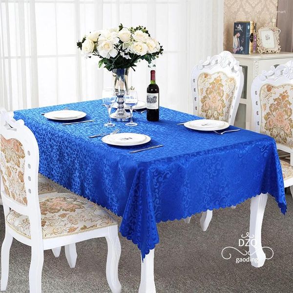 Tischtuch Luxus Dining Protective Cover umweltfreundliche Rechteck Jacquard Tischdecke Stoff für Hochzeit Restaurant Recycelt