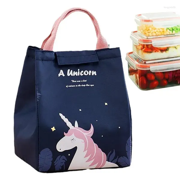 Bolsas de isolamento de bolsas de armazenamento para mulheres lanche para mulheres café da manhã térmico alimento térmico piquenique escolar portátil