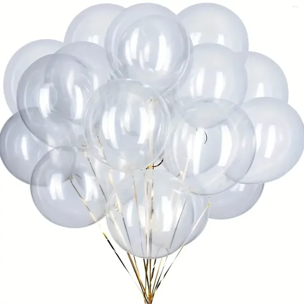 Украшение вечеринки 50 прозрачных 10 -дюймовых латексных воздушных шаров для фестивалей свадебные украшения и тематические праздники на Гавайях