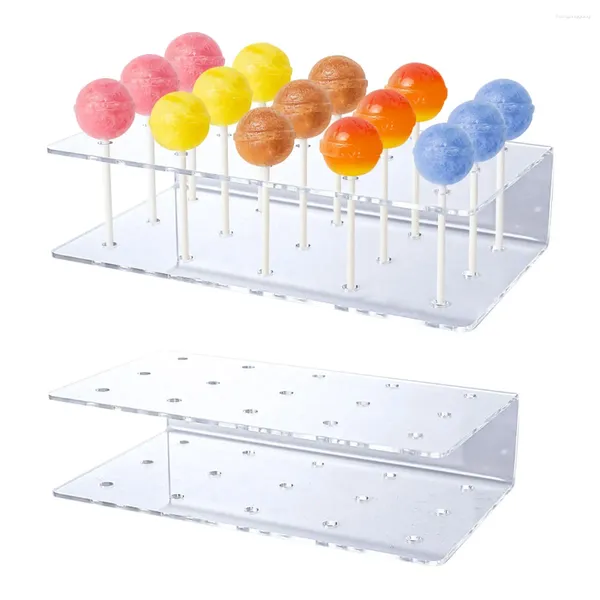 Party -Dekoration Acrylclear Lollipop Rack Candy Stand Halter Hochzeits Geburtstag Taufe Kuchenausstellung