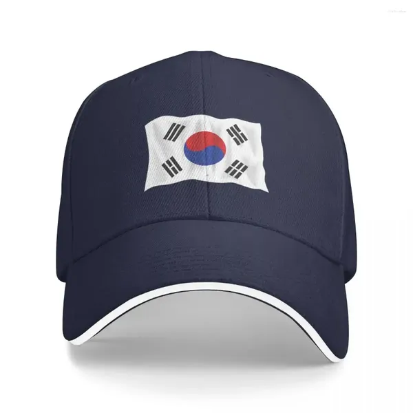 Boinas bandeira sul -coreana corea seoul tampas de beisebol snapback moda chapé