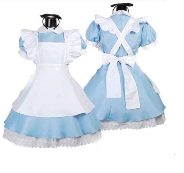 Lolita Princess Maid Kleider Fancy Apron Kleid Maid Outfits Uniform Anime Süßes Kostüm Bühnenbühne Performance Kostüm Küche Kleidung 3743725