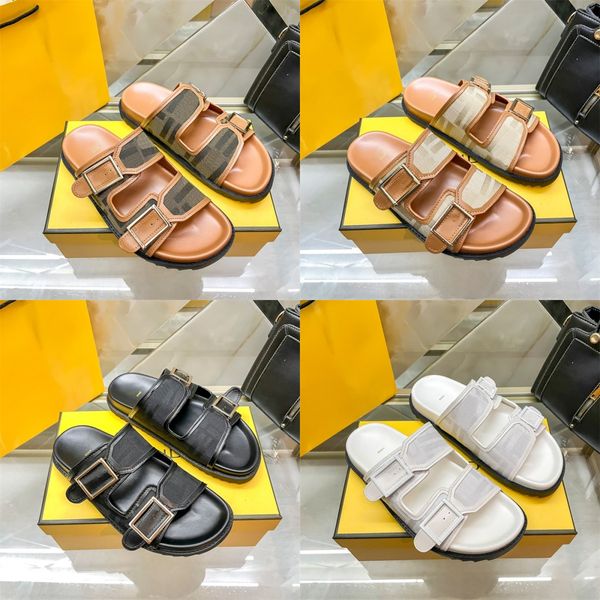 2024 pantofole designer Summer Denim Slifori uomini tessuti Slide Birks Mule Sandalo Teli piatti di lusso Slifori piatti piatti da spiaggia Slifori