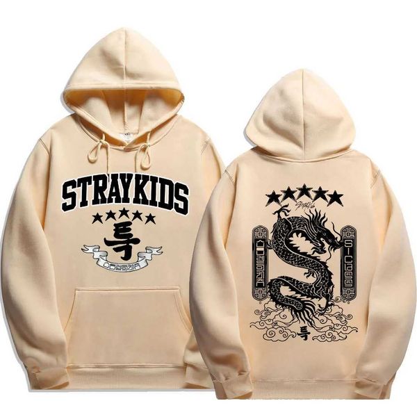 Felpe con cappuccio da uomo Dragon stampato uomini con cappuccio da donna Women Hight Strt Hoodies Plus Kpop Pullover unisex in stile coreano Four Seasons Festa T240510