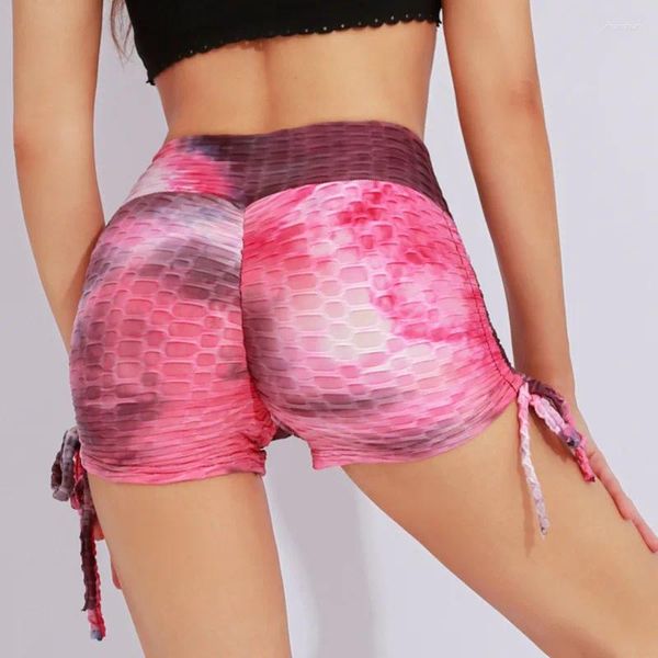 Shorts attivo Yoga tie-dye per donne 2024 Summer Fitness Abbigliamento Sport Sport Sport Sport Breaking Short Short U567