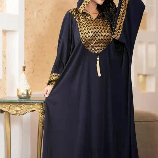 Ethnische Kleidung Abayas Türkei Kleidung für Frauen Kleider Dubai Elegant Luxus Chiffon Muslim Kapuze Islam Kaftan Langes Hochzeitskleid Vestidos