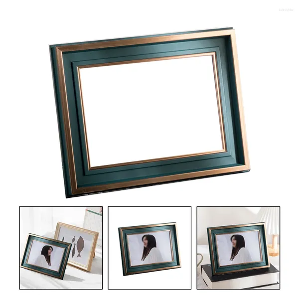 Frames resin PO Frame para parede pendurado 08/10/7/6 polegadas A4 Pictures Stand Pictures Decoração Presente comemorativo