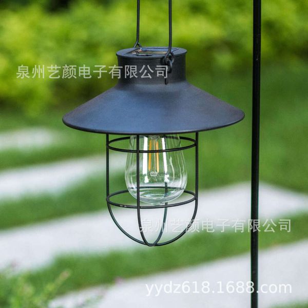 Solar Eisen Wolfram Drahtbirne Explosion Proof Lamp Garden Terrasse Hängende Dekoration Edison Laterne