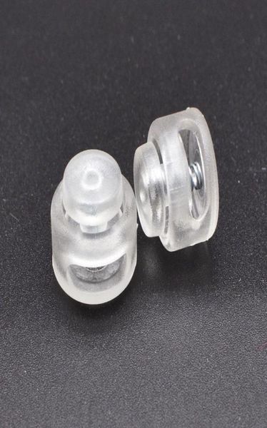 100pcslot Kabelverriegelungsschaltstopper Kunststoff -Toggle -Clip für Paracordbackpack Clear White 3994413