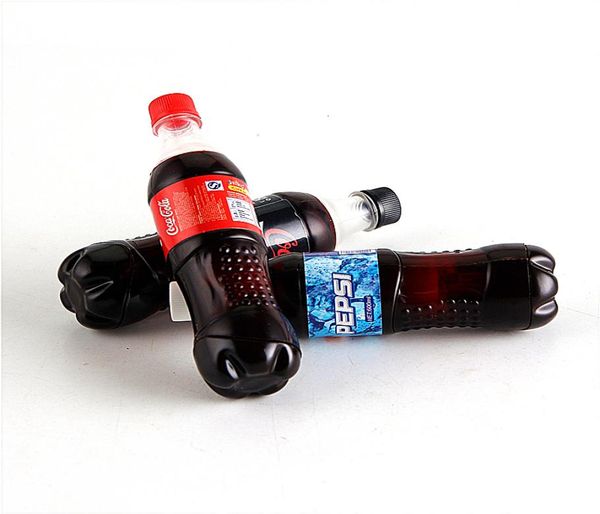 Nuovo stile Butane Gas Lighters Forma Bottiglia Coke Nuota Accendino kele6529378