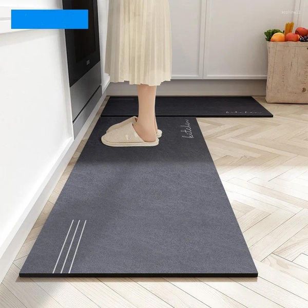 Teppichen Küchenbodenmatte und fleckbeständiger Fußteppich Eingang nach Hause Einfach zu reinigend öldichter wasserdichtem Esszimmer Teppich