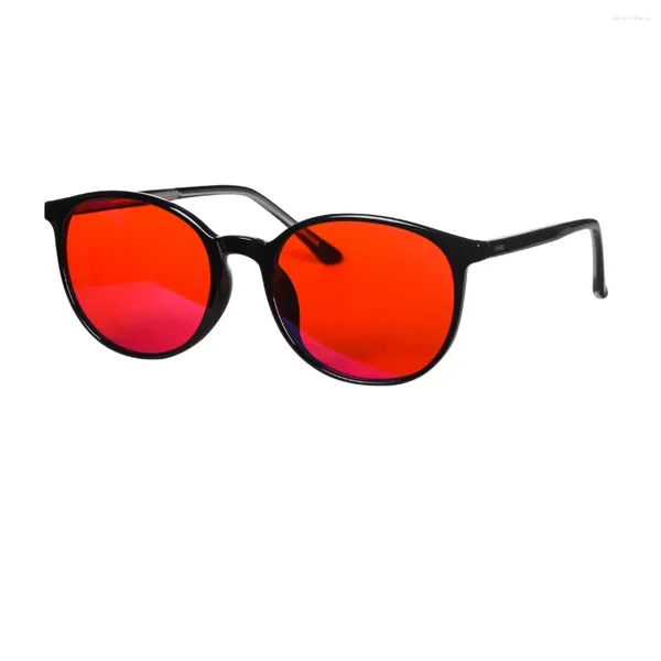 Sonnenbrille Shinu Red Gläsern Blaues Licht für bessere Schlaf blockieren orangefarbene Linsen TR90 Frauen Brillen SH2024