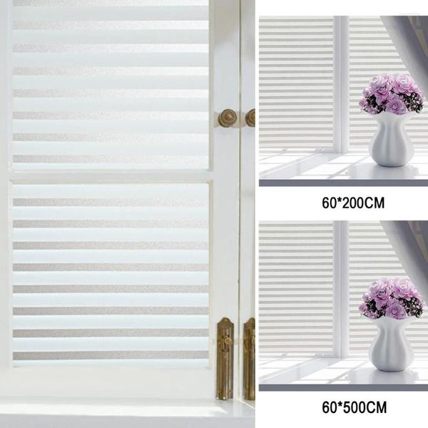 Fensteraufkleber 60 cm x 200 cm/500 cm Home Office PVC Druckkleber Badezimmeraufkleber wasserdichtes Abdeckungsglasfilm