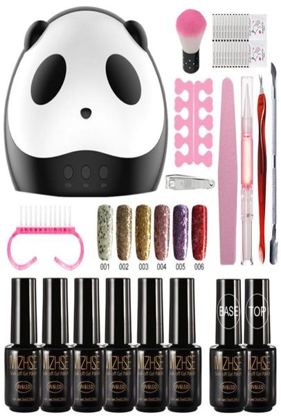 Mizhse Nail Art Tools Kit Full Set 36W UV Lamper с 6 шт.