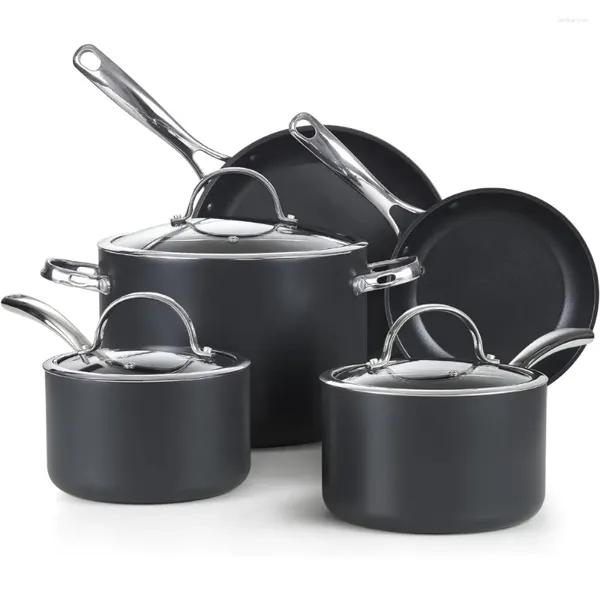 Cook Wouths Defina o conjunto de videoclipes de vasos de cozinha cozinhando antiade