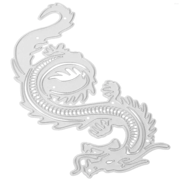 Depolama Şişeleri Dragon Die Cut Chinese Metal Kesme Diy Diy Kabartma Şablon Şablonu Scrapbooking Kart Yapımı PO