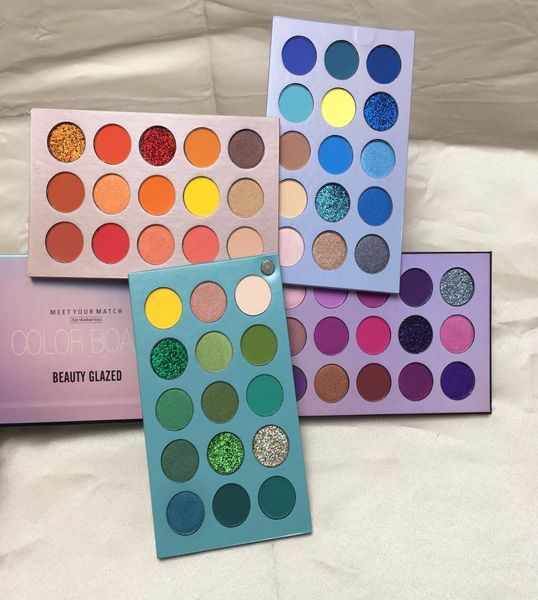 Paleta de sombra dos olhos envidraçados de beleza 60 Cores Eyeshadow Glitter Shimmer Shimmer Matte Makeup Sheshadow Color Palette Brand Cosmeti8600274