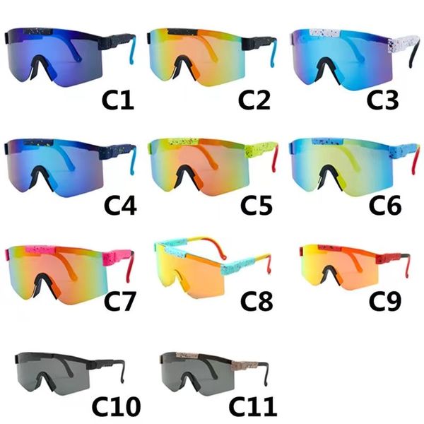 A occhiali da sole polarizzati per bambini Girls Brand Brand Sport Cycling Eyewear Bike Bicycle Goggles Uv400 Logo degli occhiali