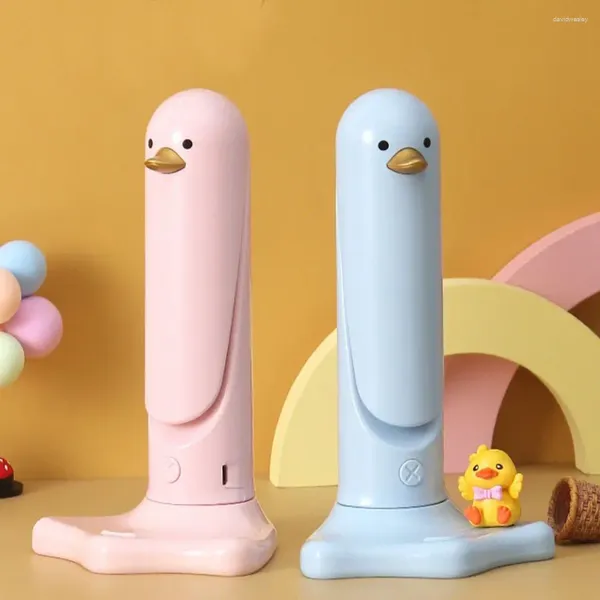 Tischlampen kleiner Entenklapptisch Lampe kreativer Cartoon lesen süße USB -Lade -Mobiltelefonhalter Schlafzimmer Bett