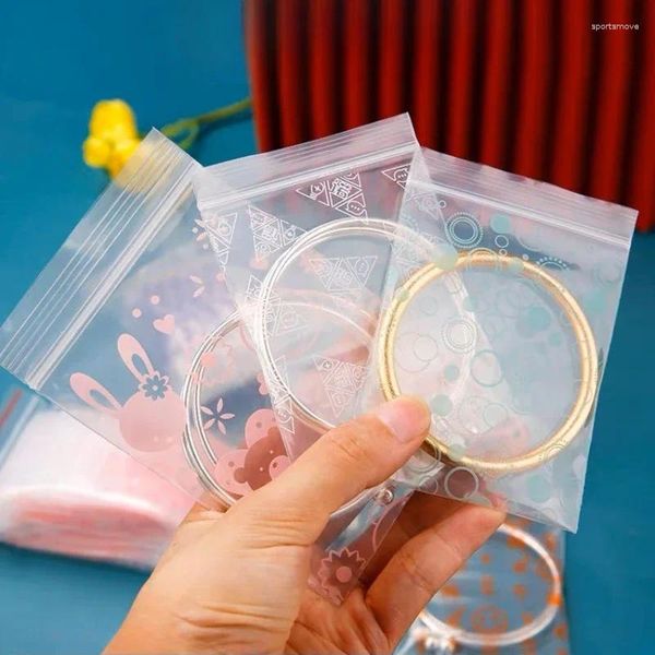 Geschenkverpackung 1000 Stück kleiner Größe Selbstversiegelungsbeutel PE -Plastik Plastik Transparent Ring Ohrring Mini Dichtungsbeutel Staubdes Dampproof Verpackung