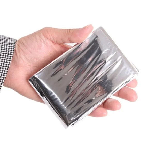 Emergent Blanket Mylar Thermal Outdoor Survive First Aid Kit Rescue Space Foil Foil Camp Hike Alounteer Bug Out Bag Heat удерживание