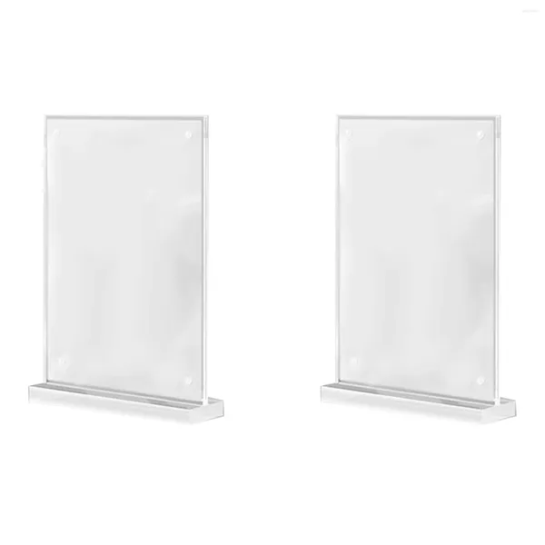 Quadros quadro de acrílico magnético 4pcs transparente PO Display Stand para certificados de casamento pos e mais