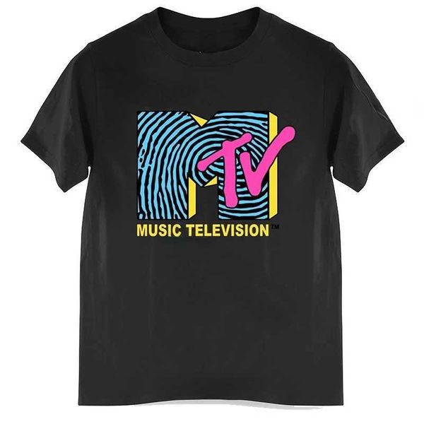 Мужские футболки мужская одежда ретро футболка винтажная рок-хип-хоп-телевизионная футболка летняя унисекс повседневная футболка MTV Музыкальное телевидение графики Tshirts TS T240510