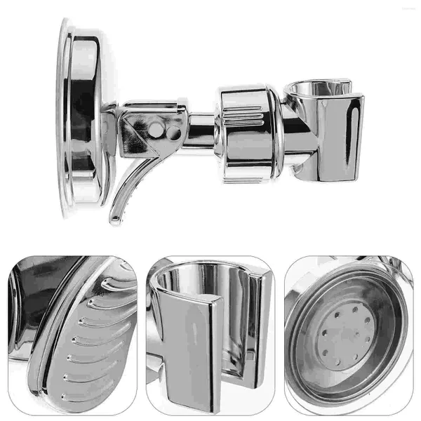 Badezubehör Set 1PC Saugnapfbecher Duschkopfhalter Silber Universal Handheld -Halterung