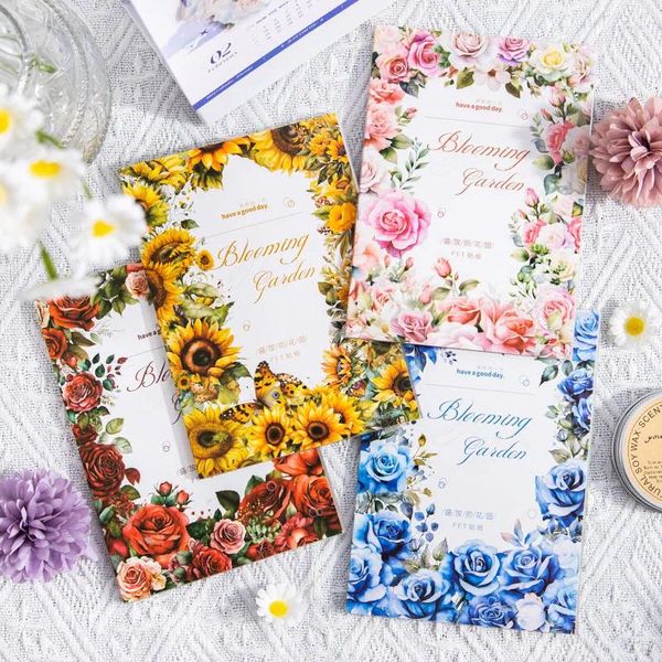 Hediye sargısı 20 adet çiçek çiçek açan evcil hayvan bahçe bitki tema kesme kalıp el defteri malzeme dekoratif çıkartmalar scrapbooking aksesuarları