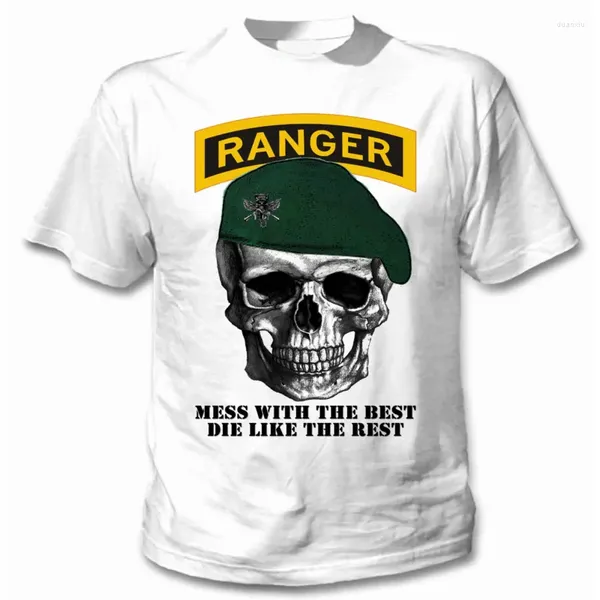 Kadın Tişörtleri Yaz Serin T-Shirt ABD Ordusu Ranger Erkekler Kısa Kollu Pamuk Tshirt Hip Hop Tees Tips Harajuku Street Giyim