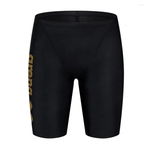 Menina de banho de banho masculina Swimmers shorts de maiô de banho de banho de arestas atléticas de treinamento atlético Lycra Beach Sports Surf Surf calça