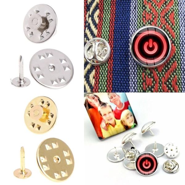 Broches 100 PCs/Definir tacada de embreagem Brass Rouda de latão para tachas de borboleta de reposição de reposição Diy Jóias