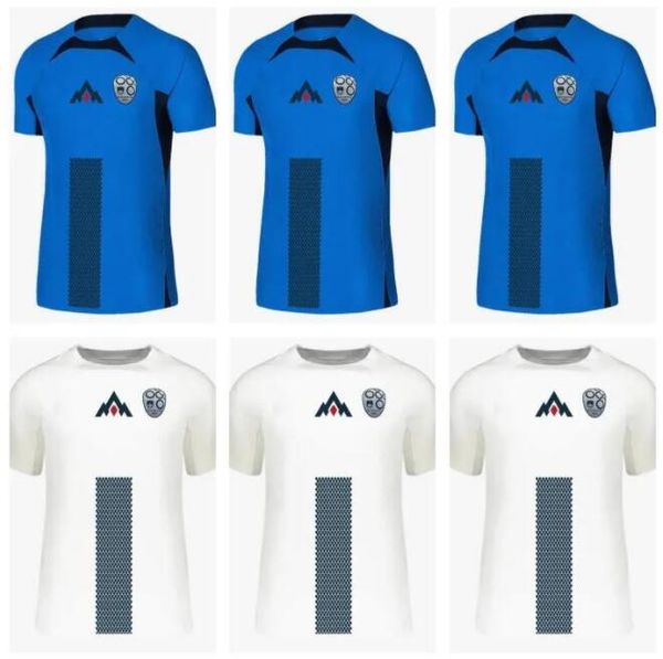 2024 Slowenien Fußballtrikot 2025 Home White Away Blue Benjamin Sesko Jan Oblak Jaka Bijol Sandi Lovric Football Hemd Erwachsene KDIS Kit