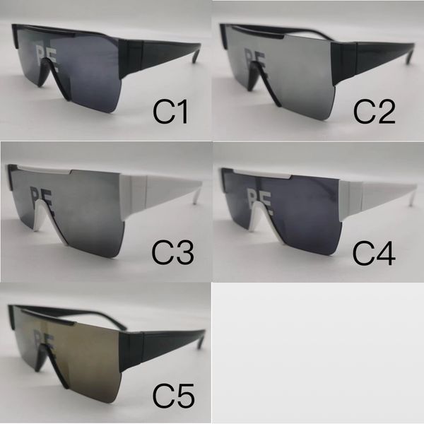 2024 neue Halbrahmenmarke Sonnenbrille Objekte Druck Außenhandelstrend Sunvisor Logo Großhandel Männer und Frauen Shades