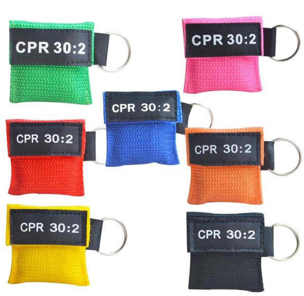 CPR Resuscitator Maske 302 Einweg Erste -Hilfe -Skill -Training Gesichtsschild Atemmaske Mund Atem Anyway Ventil Tool4385575