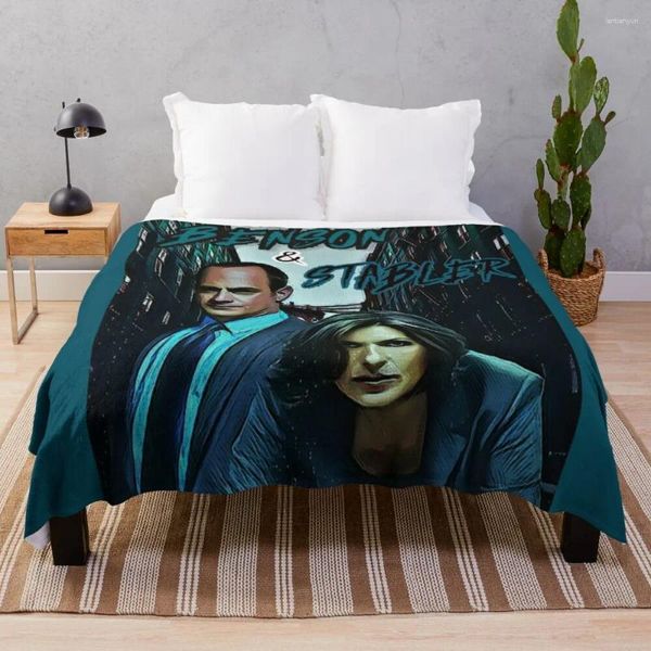 Cobertores Benson Stabler Lei e Ordem: SVU Throw Blanket Velvet Sofá Quilt para bebê